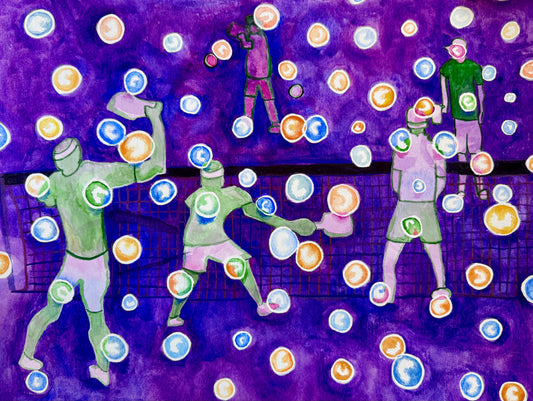 Purple Pickleball